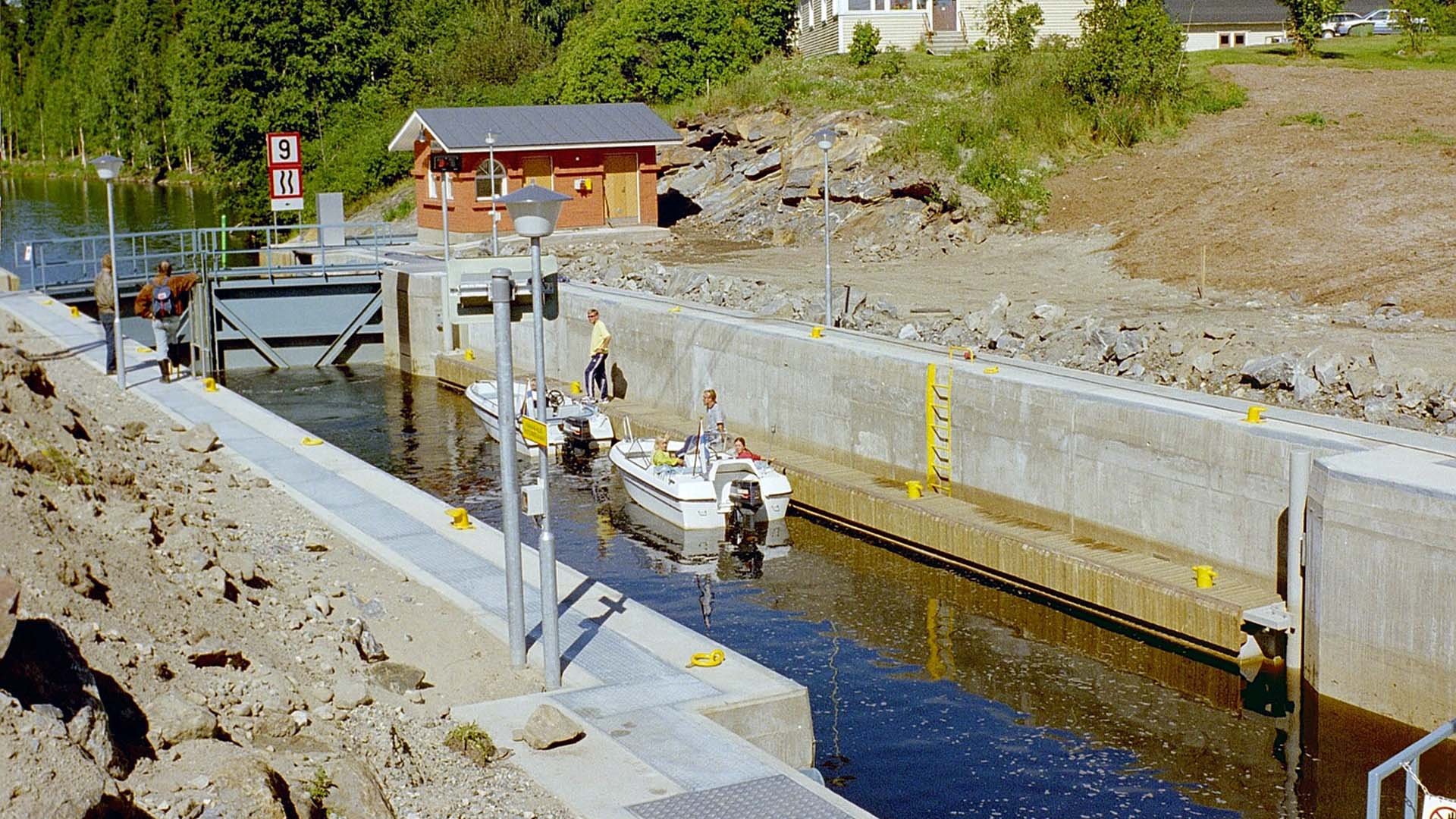 Juankoski lock waiting pier, Juankoski